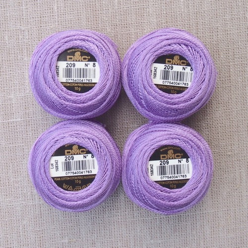DMC Purple Pearl Cotton Thread on a Ball Size 8 80m (550)