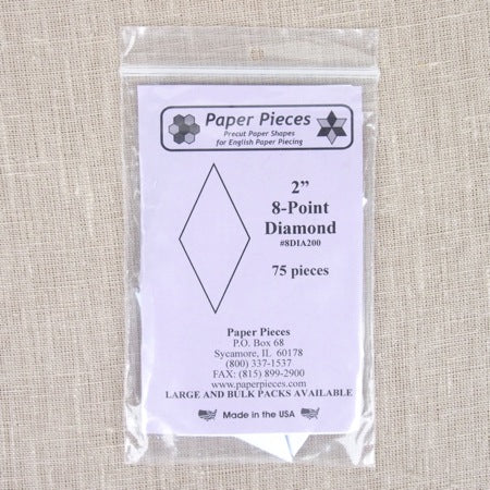 Paper Pieces - 8 Point Diamond 2 inch