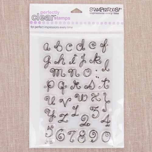 Stampendous Curly Doodle Alphabet Acrylic Stamp Set