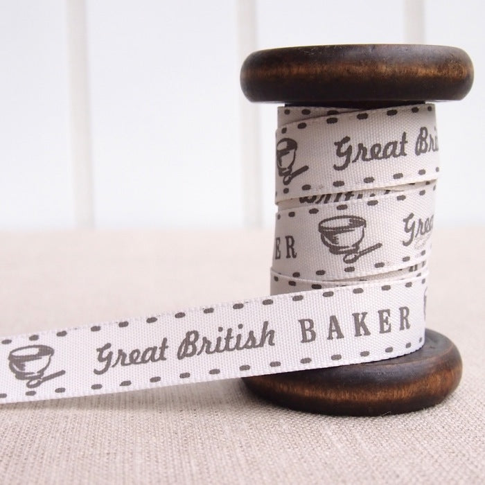 Great British Baker Ribbon - 15mm - Natural