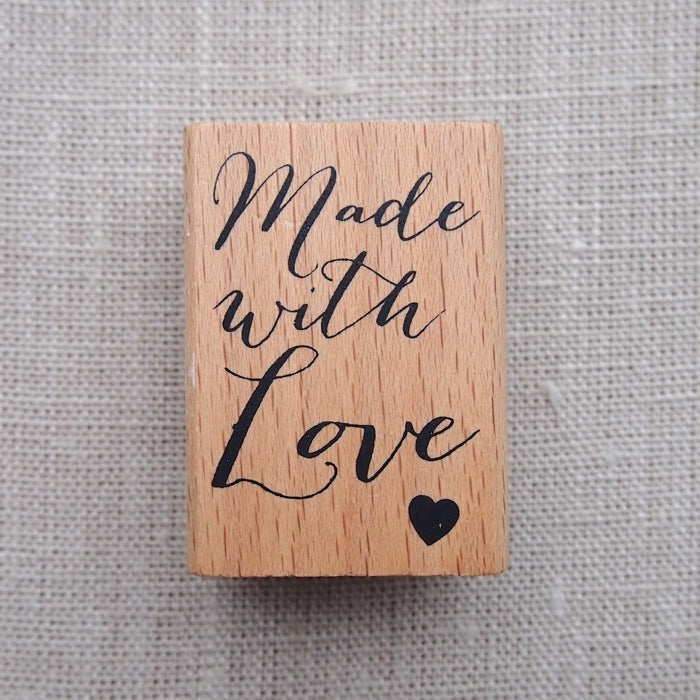 Made with Love Wooden Stamp