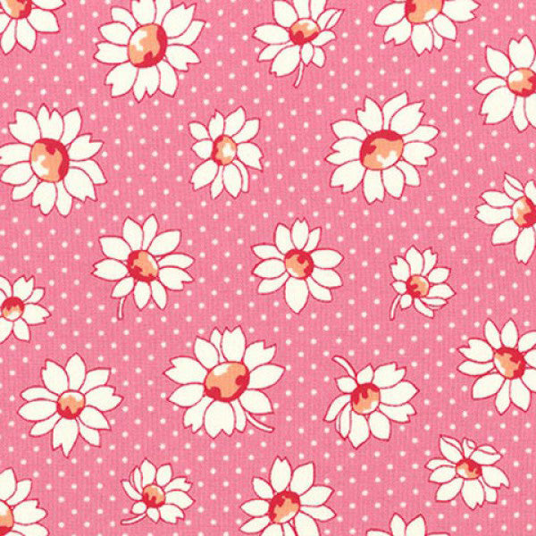 Lecien Retro 30s 2016 - Pink Dotty Flower