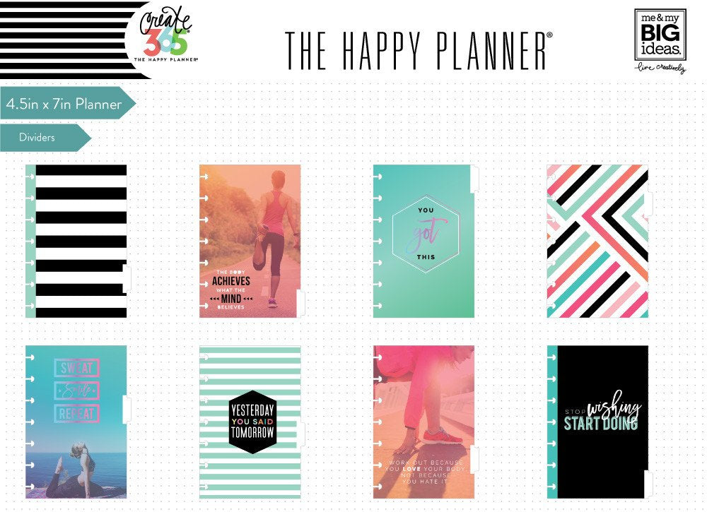 MAMBI Create 365 - MINI Sweat, Smile, Repeat Undated Happy Planner