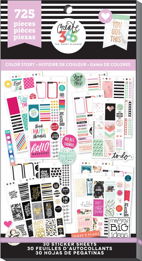 MAMBI Create 365 - Bumper Value Pack Stickers - Colour Story