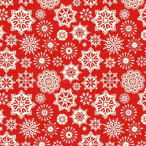 Scandi - Makower - Snowflakes Red