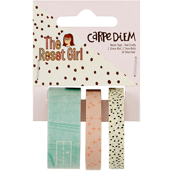 Carpe Diem Reset Girl - Washi Tape - Sew Crafty