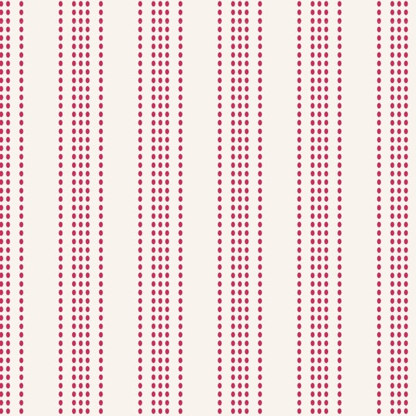 Tilda - Tea Towel Basics - Apple Cake Stripes Red